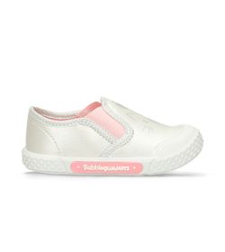 Zapatos-Casuales-Blanco-Rosado-Bubblegummers-Maravilla-Niña